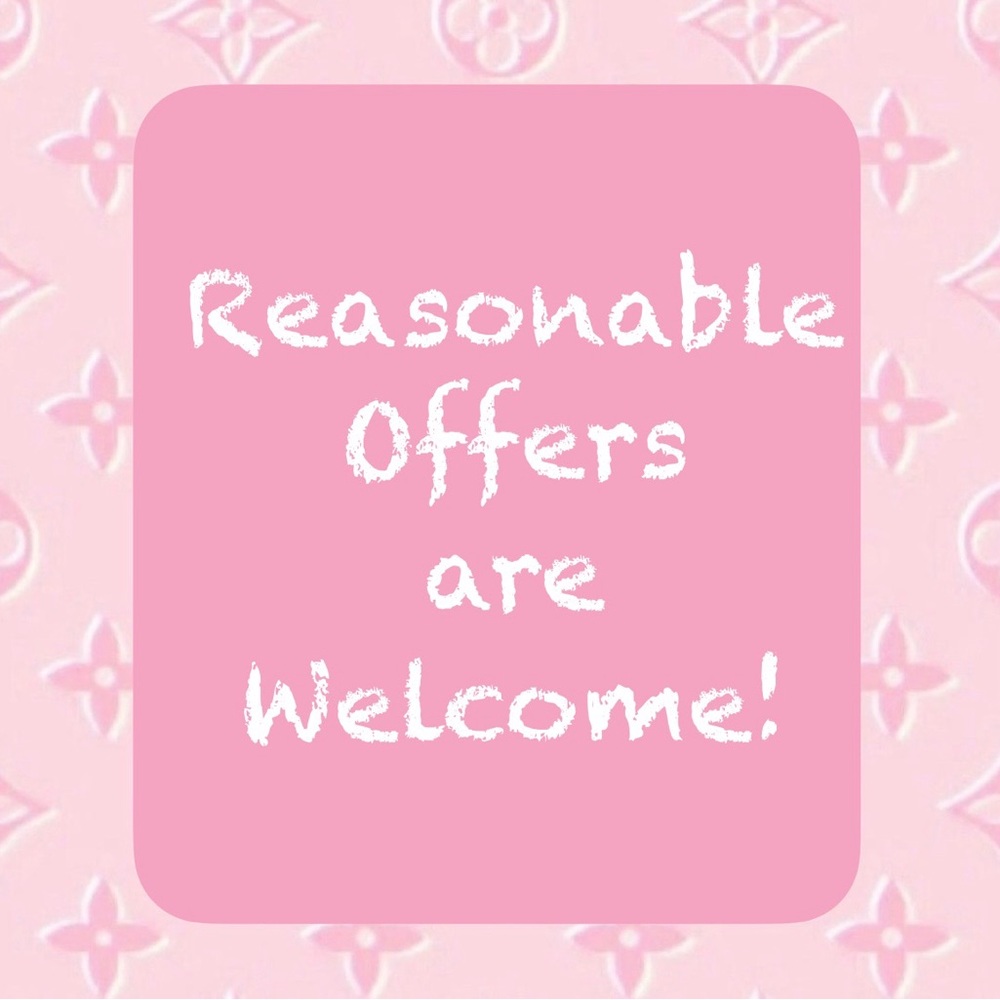 Reasonable offers are welcome!